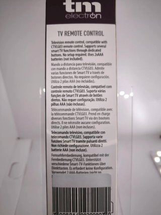Mando a distancia universal para TV LG A estrenar