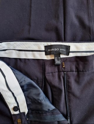 Pantalón traje Mango azul marino Talla 36