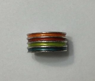 Anillo Plata Esmalte Colores