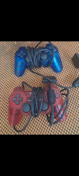 2 Mandos PlayStation 2 (PS2) Transparentes