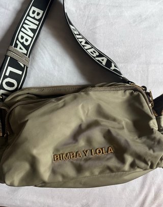 Bolso Bimba y Lola verde y dorado