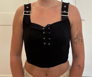 Top Negro Boohoo Talla M