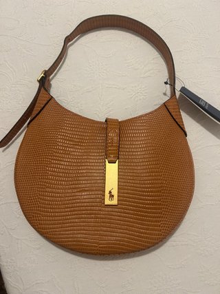 Bolso Hombro Piel Marrón Polo Ralph Lauren