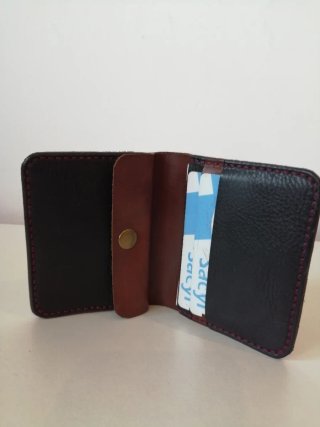Cartera de cuero Artesanal hecha a mano