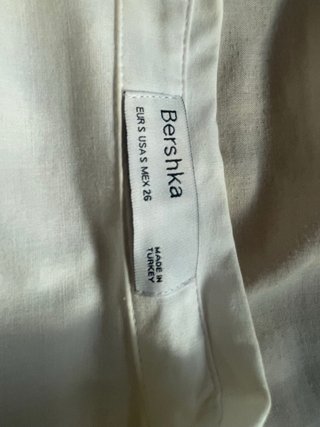 Camisa Estilo Corsé Blanca Bershka