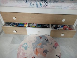 Base de cama con cajones