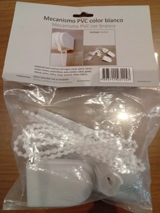 2 Mecanismos para Estores de PVC Blanco