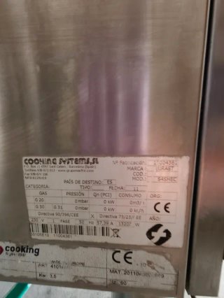 Forno da cucina Eurast S4SHEC professionale in acciaio inox