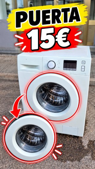 Puerta lavadora Samsung WF70F5E0W2W/EC — 15 €