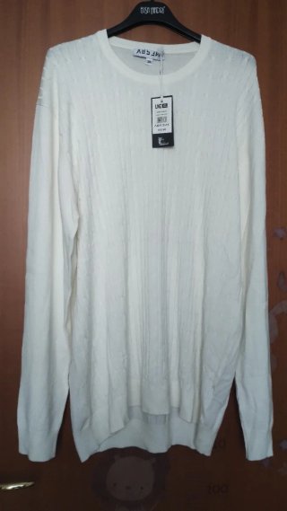Maglione Live 978 Bianco Panna  Taglia 3XL