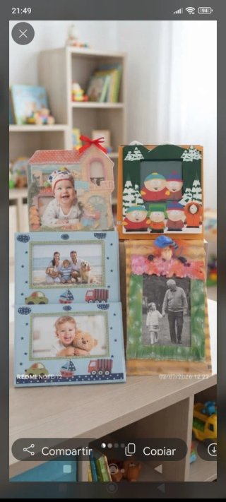 Marcos de fotos decorativos
