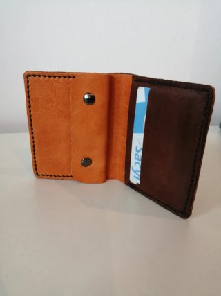 Cartera de Piel Artesanal hecha a mano