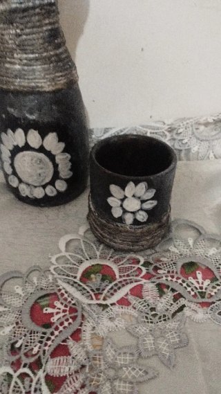 Vaso decorativo e porta candele