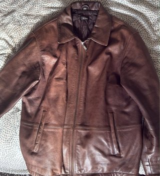 Chaqueta de Piel Marrón Old Fidel