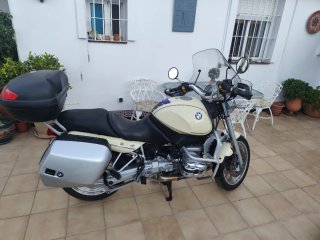 BMW R850R Beige y Plata