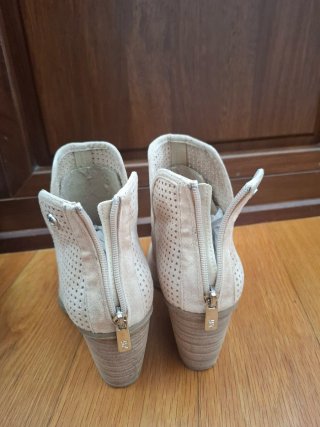 Botines de tacón Xti color beige - Talla 39