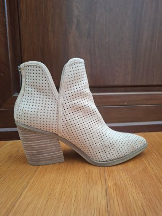 Botines de tacón Xti color beige - Talla 39