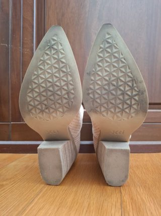 Botines de tacón Xti color beige - Talla 39