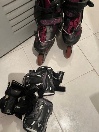 Patines en línea Oxelo para niña incluye protector