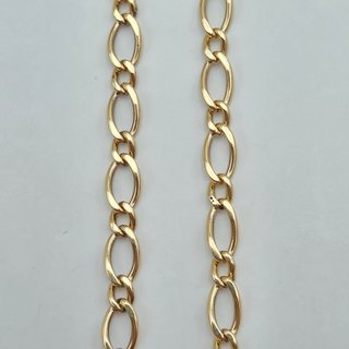 Pulsera Oro 18K Figaro Cartier, 1x1, 7,65gr, 20cm