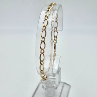 Pulsera Oro 18K Figaro Cartier, 1x1, 7,65gr, 20cm