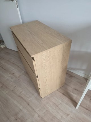 Cómoda 3 cajones madera 75x42x80 (anchoxlargoxalt