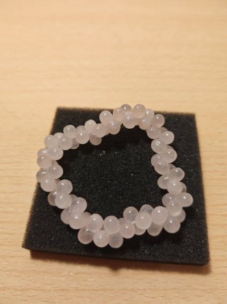 Pulsera de cuarzo rosa