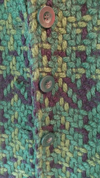 Abrigo Desigual Verde y  Talla 38.