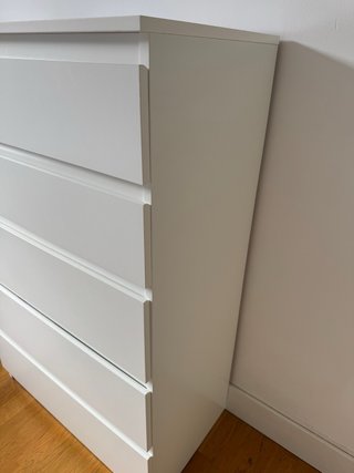 Cómoda IKEA Blanca 5 cajones.