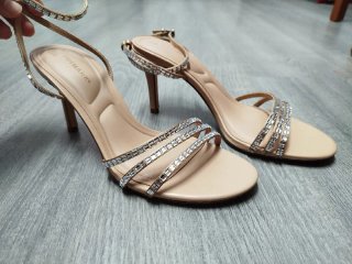 Sandalias de tacón con brillantes Primark