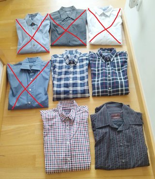 Lote de 4 Camisas Hombre Manga Larga