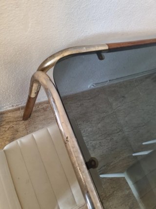 Mesa comedor cristal y 3 sillas