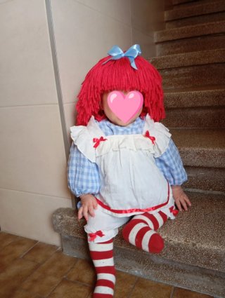Disfraz de Muñeca de Trapo Raggedy Ann