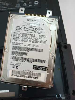 Portatile Acer Aspire 3000 si accende.