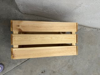Caja de madera Ikea