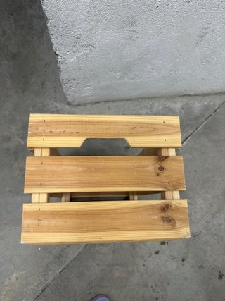 Caja de madera Ikea