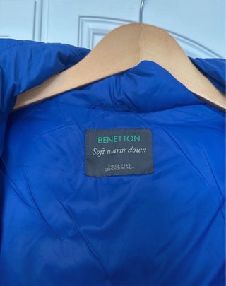 Chaquetón de plumas azul