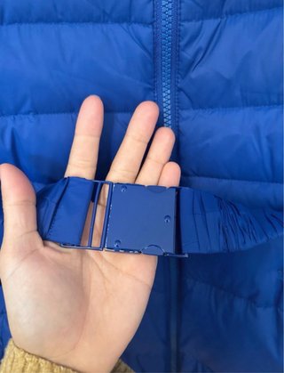 Chaquetón de plumas azul