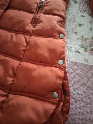 Abrigo acolchado Lola naranja talla L