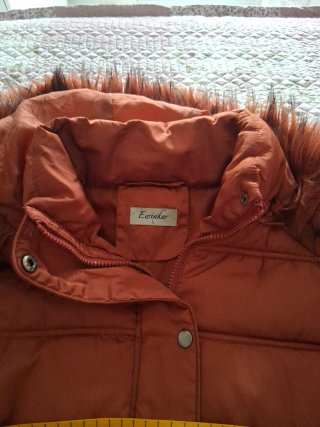 Abrigo acolchado Lola naranja talla L