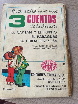 Cuento antiguo El capitán y el perrito – Toray 196