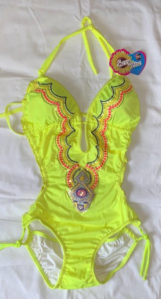 Trikini Sexy Line amarillo brillante
