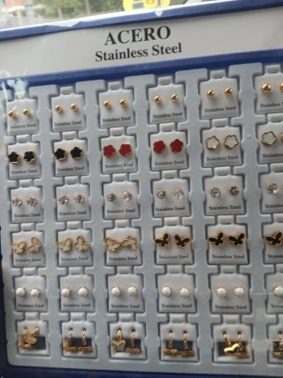 Varios  Pendientes Acero Inoxidable nuevos
