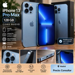 iPhone 13 Pro Max 128GB Azul