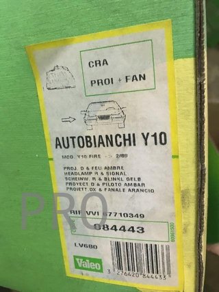 Faro autobianchi y10 derecho nuevo