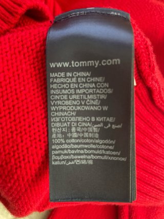 Jersey Tommy Hilfiger Rojo T