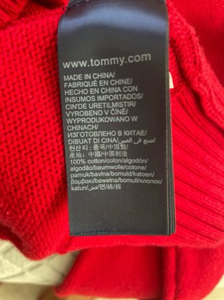 Jersey Tommy Hilfiger Rojo T