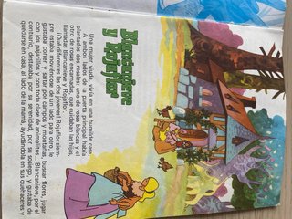 Cuento antiguo Blancanieves y Rosaflor