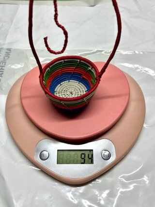 Set di 5 Cestini Vintage Fatti a Mano Rame 80/90s