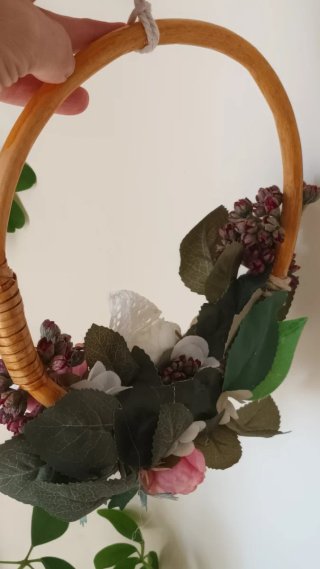 Ghirlanda in bamboo stile shabby chic